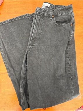 Abercrombie 90s relaxed high rise curve love black Jean